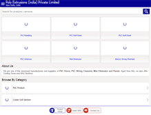 Tablet Screenshot of polyextrusions.com